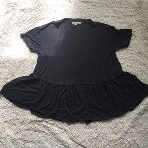 Urban Outfitters XS Navy Peplum Top